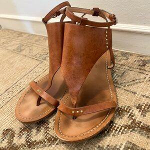Sigerson Morrison Leather Sandals - Size 11